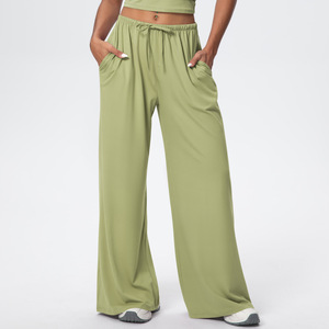 <span class=keywords><strong>Pantaloni</strong></span> Casual da <span class=keywords><strong>Donna</strong></span> Primaverili ODM, Ultraleggeri in Nylon Stropicciato, Vita Elastica, Gamba Larga, Traspiranti, per Attività all'Aperto - Product Image 5