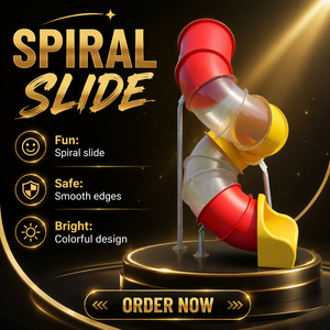 สไลด์สไลด์<span class=keywords><strong>พลาสติก</strong></span>สำหรับเด็กสนามเด็กเล่นกลางแจ้งอุปกรณ์การเล่นสำหรับเด็ก - Product Image 1