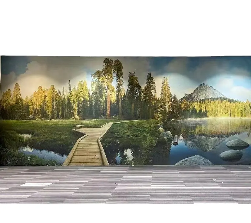 Self Adhesive Vinyl Waterproofed Painting Canvas For Inkjet Printing Polyester Canvas Roll for wall decoration