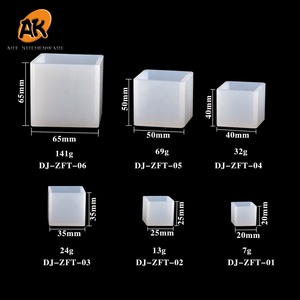 Stampi epossidici in Silicone 3D quadrati di dimensioni AK 6 per cubi di stampi per colata in resina per candele artigianali fai da te che fanno strumento di gioielli con stampi fatti a mano - Product Image 4