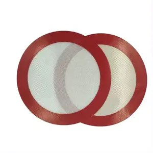 eco-friendly materials premium non-stick silicone baking mat round silicone pan mat oven Pizza Pan Liner Oven Genie