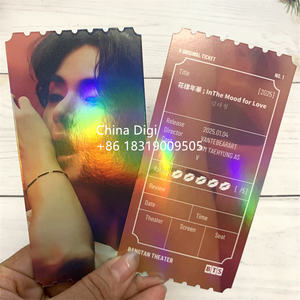Aucun quantité minimale de commande bricolage taille forme K-pop carte impression Laser hologramme événement thermique billet Laser personnalisé - Product Image 1