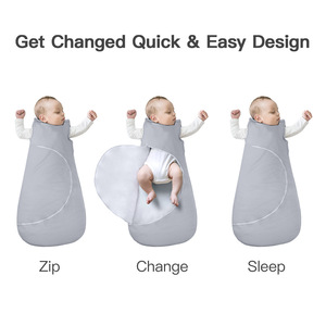 <span class=keywords><strong>Gigoteuse</strong></span> Bébé Personnalisée en Coton Biologique 0.5-<span class=keywords><strong>1</strong></span> <span class=keywords><strong>TOG</strong></span>, Couverture Portable pour Tout-Petit, Sac de Couchage Doux et Respirant - Product Image 4