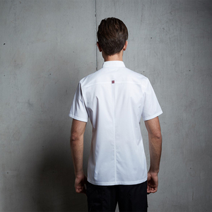 OEM Wholesale Custom Summer Hotel Uniforms <strong>Black</strong> Short Sleeve Restaurant and Hotel Kitchen Work Wear <strong>Chef</strong> <strong>Jacket</strong> - Product Image 2