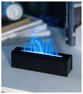 Desktop Flame Aroma <b>Diffuser</b>, USB Essential Oil <b>Diffuser</b> Humidifier, Colorful Mist Air Humidifier for Home Hotel - Product Image 6