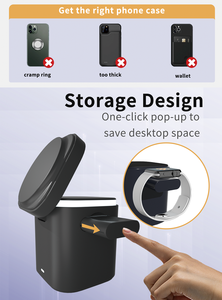 Base de Carga Inalámbrica Multidispositivo 7 en 1 de 65W Personalizada para Laptop, Apple Watch, Auriculares, Teléfono y Otros Dispositivos Electrónicos con Cargador Magnético - Product Image 4