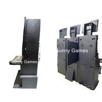 Mesin Game Arcade Layar Ganda 23,6 Inci Kabinet Game Keterampilan Beroperasi dengan Koin Sentuh yang Dapat Disesuaikan Kabinet Hiburan Game Arcade Hitam