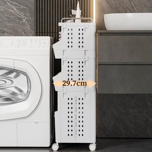 3-слойная Пластиковая Складная детская книжная полка с колесами - Product Image 4
