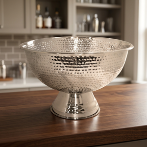 Stainless Steel Champagne <b>Beer</b> Custom Bar Wine <b>Chillers</b> Round Hammered Wine <b>Chiller</b> Wine Tub Champagne <b>Chiller</b> - Product Image 4
