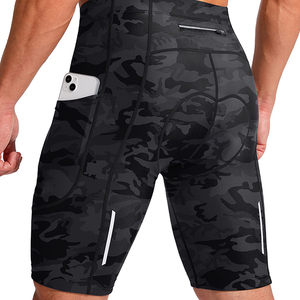 Shorts de vélo pour homme, extensibles, respirants, légers, anti-transpiration, avec rembourrage, pour le sport et les activités de plein air. - Product Image 5