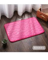 Badezimmermatte aus Polyester auf Lager, Steinoptik-Teppich 40*60 cm, Großhandelspreis, Rutschfeste Rückseite, Schnell Wasserabsorbierender Teppich
