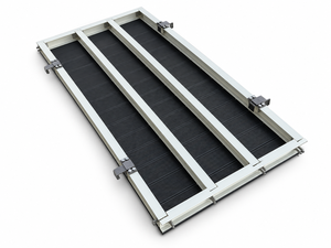 Plateforme de terrasse surélevée en WPC pour camping et glamping, avec pieds réglables en acier galvanisé, étanche, préfabriquée, pour projets hôteliers - Product Image 2