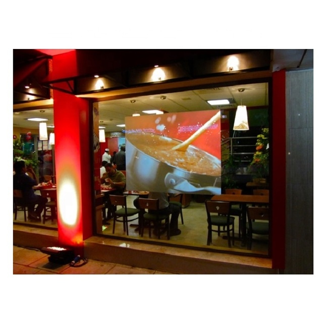 Advertising Holographic Rear Adhesive Projection Film 3D Projector Screen for Shop Window
