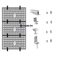Système de montage solaire en aluminium pour toit lesté Montage solaire sur toit plat Système de montage solaire pour toits plats Système de lumière du soleil