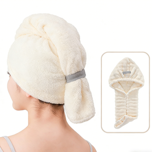 Vente directe fabricant : Bonnet <span class=keywords><strong>de</strong></span> séchage rapide pour cheveux et corps, turban épaissi à séchage rapide - Product Image 3