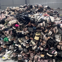 Sandales plates d'été décontractées d'occasion pour femme, lot de chaussures usagées mixtes, haute qualité, prix de gros S14