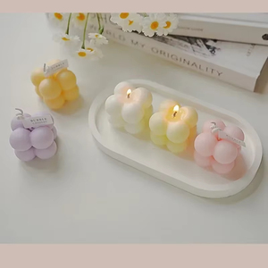 Candele Profumate in Cera di Soia Mini Bubble all'Ingrosso per Regali di Nozze, Trasparenti con Confezione in Scatola Trasparente - Product Image 5