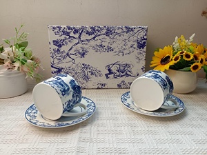 Vente en gros de services à café en porcelaine de luxe de style européen et de services à tasses et soucoupes en porcelaine fine - Product Image 5