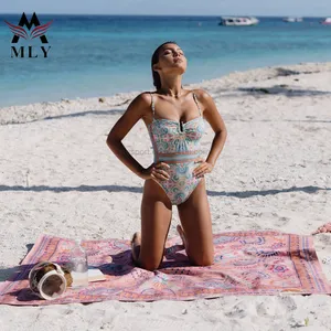 Customized Logo Women's Swimwear Two Pieces Bathing Suit Bikini with  Recycled Material - China Swimwear and Swimming Suit price