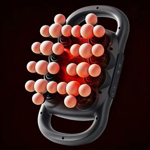 Masseur fascial sans fil rechargeable à têtes multiples pour le corps entier, vitesse réglable avec fonction musicale pour la relaxation musculaire - Product Image 6