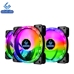 Karışık-renk 120mm RGB LED masaüstü bilgisayar fanı 12V 1200 RPM 5V DC mobil beyaz için 1200 Rpm PC filtre soğutma için cep - Product Image 1