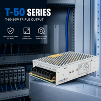 Alimentation à découpage triple sortie 50W 5V 15V -15V T-50C, SMPS AC/DC à trois sorties pour contrôle industriel