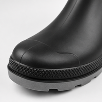 Bottes de pluie en PVC pour hommes avec logo personnalisé, imperméables, antidérapantes, résistantes à l'huile, bottes de travail en caoutchouc, vente en gros directe d'usine
