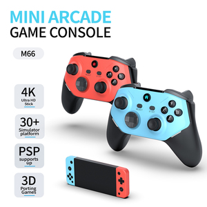 Consola de Juegos M66 4K de 64 GB, Consola de TV con Más de 20000 Juegos Integrados, Soporte Inalámbrico BT Multijugador, Descarga por Red para Fiestas Familiares - Product Image 2
