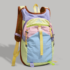 <span class=keywords><strong>Extérieur</strong></span> <span class=keywords><strong>Niche</strong></span> Conception Femmes Portable Nylon Sac À Dos Contraste Couleur Dames Voyage Haute Capacité Fitness Cyclisme Femme Sac À Dos - Product Image 6