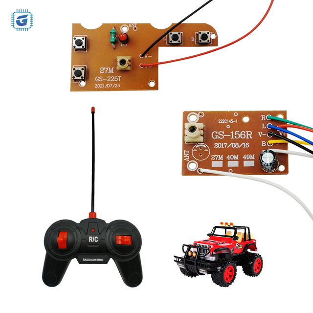 27M Four-Way Remote Control Module Electronic Board Transmitting Receiving Complete Set Car Accessories Toy Remote Control Board