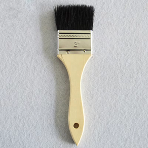 فرشاة طلاء احترافية قابلة للتخصيص ذات شعيرات ناعمة ومقبض خشبي، ألوان وشعار حسب الطلب، أداة للتحسينات المنزلية - Product Image 4