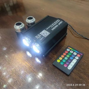 DC12V/AC100-240V RGBW 2*16W Fiber Light Engine 25mm Kaliber mit RF und Handy APP Music Control - Product Image 2