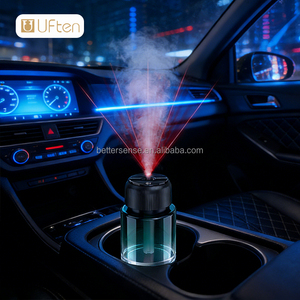 Purificadores de Aire para Auto, Difusor Personalizado al por Mayor, Difusor en Botella de Vidrio, Difusor Inteligente con Luz Láser de Estrella Roja, Purificadores de Aire para Auto - Product Image 1