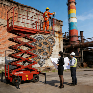 Plataforma de Trabajo Aérea Móvil de Aluminio con Elevador Eléctrico de un Solo Mástil de 6-1000, Nueva, 150 kg de Capacidad Máxima, Altura de Plataforma 6M/8M/10M - Product Image 5