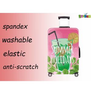 JUSTOP Accessoire <span class=keywords><strong>de</strong></span> voyage personnalisé <span class=keywords><strong>Valise</strong></span> élastique <span class=keywords><strong>Housse</strong></span> <span class=keywords><strong>de</strong></span> <span class=keywords><strong>protection</strong></span> 18-32 <span class=keywords><strong>Housse</strong></span> <span class=keywords><strong>de</strong></span> bagage pour <span class=keywords><strong>valise</strong></span> Spinner Wheels - Product Image 3