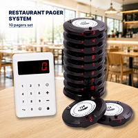 Système d'appel sans fil pour restaurant, 1 à 999 pagers programmables, numérotation flexible, pour café et food truck