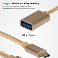 Cable Adaptador OTG USB 3.0 Hembra a Tipo C Micro USB 3.1 Macho para Android