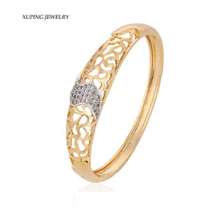 50952 xuping jewelry fashion elegant simple gold plated Synthetic CZ women's India bangle