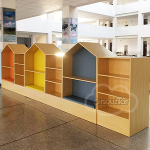 Chiquitos, diseño moderno, Banco <span class=keywords><strong>de</strong></span> asiento <span class=keywords><strong>de</strong></span> <span class=keywords><strong>lectura</strong></span> multifuncional, estantería para niños, forma <span class=keywords><strong>de</strong></span> <span class=keywords><strong>casa</strong></span>, Material <span class=keywords><strong>de</strong></span> madera, estantería <span class=keywords><strong>de</strong></span> dibujos animados - Product Image 6