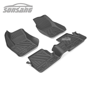 SONSANG, alfombrilla de goma personalizada para coche, alfombrilla 3D TPE para coche, alfombrillas para pie para 2012 2013 2014 2015 2016 2017 2018, alfombrilla para coche Ford Focus