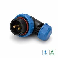 Connecteur Circulaire Étanche IP67 SD13, Prise Aviation 1-7 Broches, Alimentation Industrielle, Montage sur Panneau, Cuivre Plaqué Or DIN
