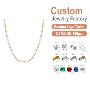 Chaîne Tennis en Argent 925 Certifiée <span class=keywords><strong>LGL</strong></span> avec Diamants Moissanite de 6,5 mm, Tendance Hip Hop – Cadeaux d'Anniversaire pour Hommes et Femmes - Product Image 1