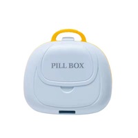 Organisateur de pilules de voyage en plastique à 7 compartiments et boîte à pilules étanche à l'humidité pour étui à pilules médical de poche médecine portable vitamine