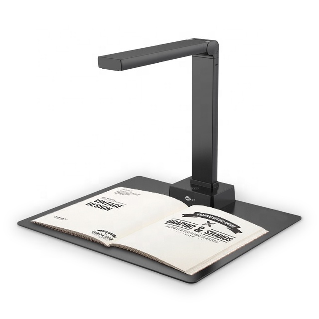 A3 Book Scanner with USB Interface Fast A4/A5 Compatibility for Archives and Document Digitization in Stock