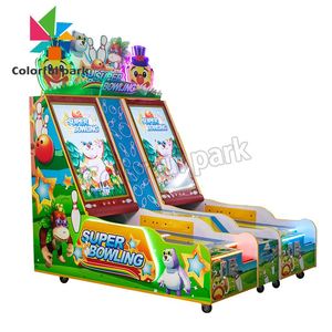 Children's Electronic Amusement Park Coin Operated In-Play Game Lottery Machine 2 Player Children's <b>Bowling</b> - Product Image 4