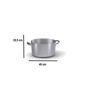 Casseruola Media in Alluminio 40x22 cm con 2 Comode Maniglie - Product Image 4
