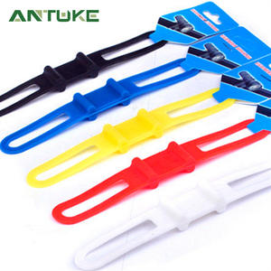 Correas de silicona para luces de bicicleta Antuke, clips de montaje ajustables para luces de bicicleta, juego de 5 piezas multicolor - Product Image 1