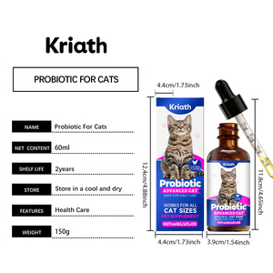 Gotas Probióticas para Gatos, Versión Avanzada, Sabor a Pollo, Suplemento Nutricional para la Salud Gastrointestinal de Gatos, 60 ml, OEM - Product Image 6
