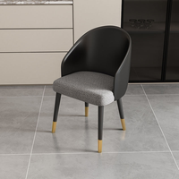 Chaise de salle à manger nordique en cuir, mobilier d'intérieur, vente en gros, chaises de salle à manger modernes de luxe pour restaurant et maison