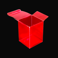 Boîtes cadeaux en plastique PET transparentes rectangulaires de haute qualité pour café, thé, jus, boissons, emballages en blister recyclables, couleur personnalisée or